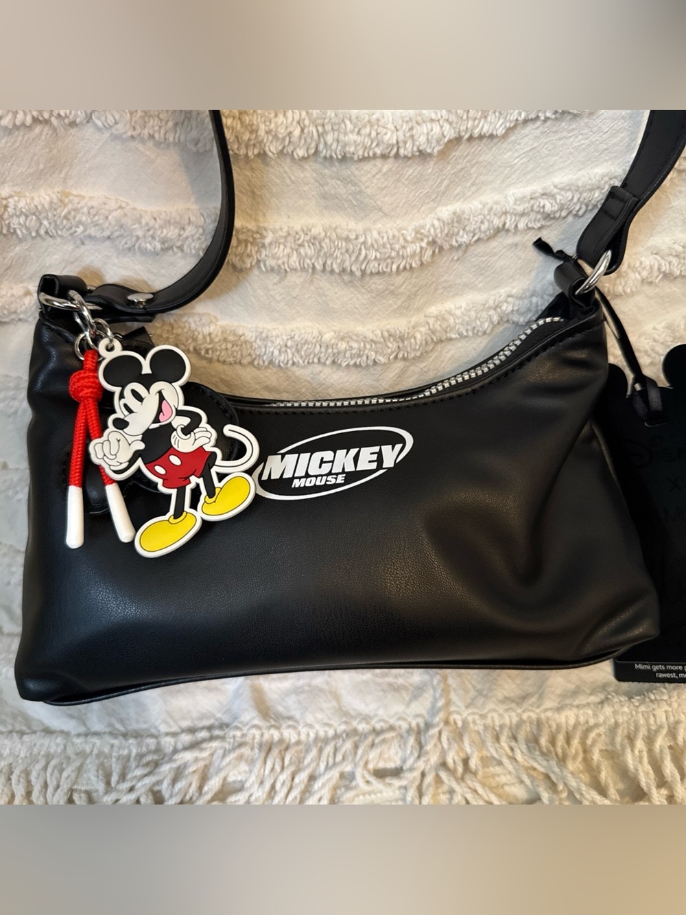 Disney x Primark Mickey Mouse Black Shoulder Bag - Mimi Web - NWT